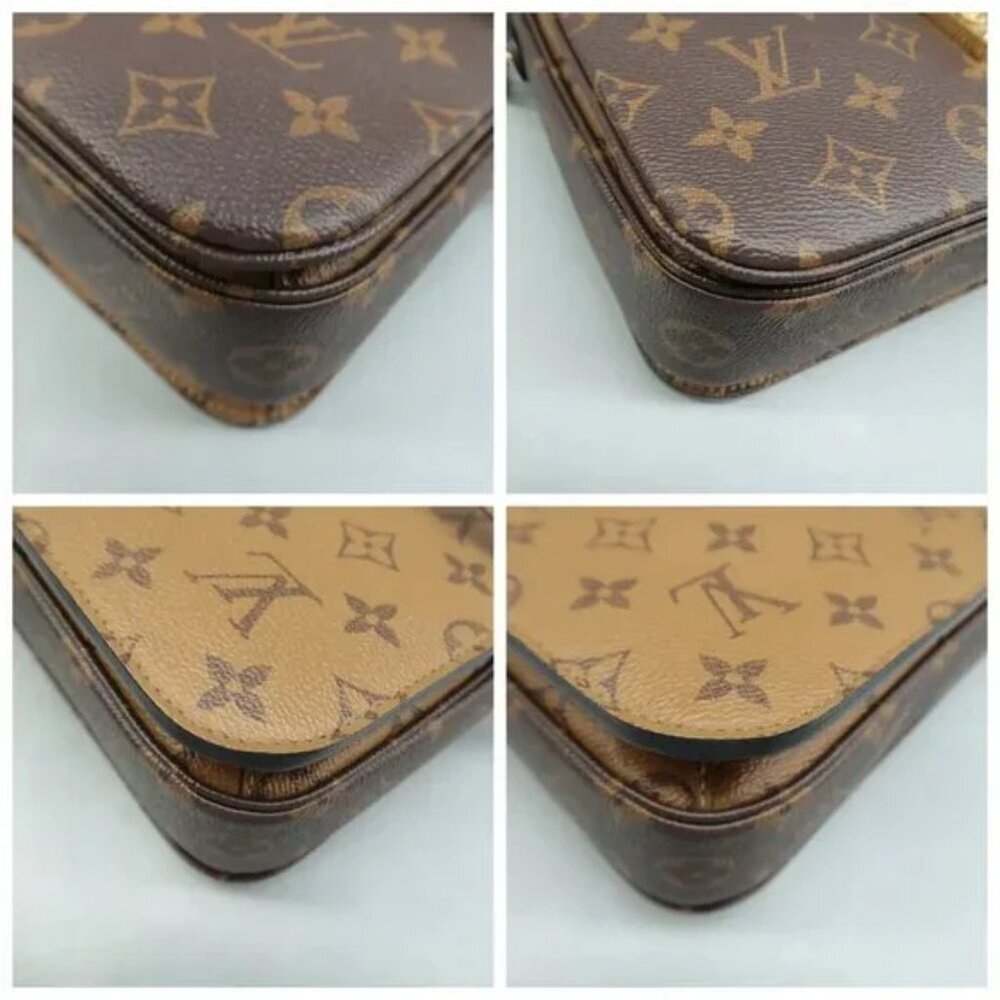 100% Authentic Louis Vuitton Metis Brown Monogram Canvas Satchel 2246-080424 - Picture 6 of 12